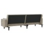 vidaXL Sofá cama de 2 plazas con dos almohadas terciopelo gris claro vidaXL Sofá cama de 2 plazas con dos almohadas terciopelo gris claro