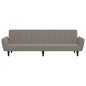 vidaXL Sofá cama de 2 plazas terciopelo gris claro vidaXL Sofá cama de 2 plazas terciopelo gris claro