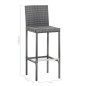 vidaXL Muebles de bar jardín 9 pzas ratán sintético madera acacia gris vidaXL Muebles de bar jardín 9 pzas ratán sintético madera acacia gris