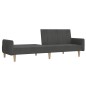 vidaXL Sofá cama de 2 plazas tela gris oscuro vidaXL Sofá cama de 2 plazas tela gris oscuro