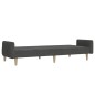 vidaXL Sofá cama de 2 plazas tela gris oscuro vidaXL Sofá cama de 2 plazas tela gris oscuro