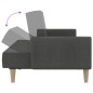 vidaXL Sofá cama de 2 plazas tela gris oscuro vidaXL Sofá cama de 2 plazas tela gris oscuro