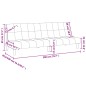 vidaXL Sofá cama de 2 plazas tela gris oscuro vidaXL Sofá cama de 2 plazas tela gris oscuro