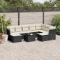 vidaXL Set de sofás de jardín 10 pzas cojines ratán sintético negro vidaXL Set de sofás de jardín 10 pzas cojines ratán sintético negro