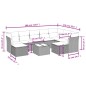 vidaXL Set de sofás de jardín 10 pzas cojines ratán sintético negro vidaXL Set de sofás de jardín 10 pzas cojines ratán sintético negro