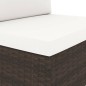 vidaXL Juego de muebles de jardín 2 piezas ratán sintético marrón vidaXL Juego de muebles de jardín 2 piezas ratán sintético marrón
