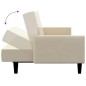 vidaXL Sofá cama de 2 plazas terciopelo color crema vidaXL Sofá cama de 2 plazas terciopelo color crema