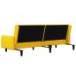 vidaXL Sofá cama de 2 plazas terciopelo amarillo vidaXL Sofá cama de 2 plazas terciopelo amarillo