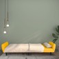 vidaXL Sofá cama de 2 plazas terciopelo amarillo vidaXL Sofá cama de 2 plazas terciopelo amarillo