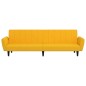 vidaXL Sofá cama de 2 plazas terciopelo amarillo vidaXL Sofá cama de 2 plazas terciopelo amarillo