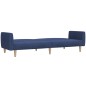 vidaXL Sofá cama de 2 plazas tela azul vidaXL Sofá cama de 2 plazas tela azul