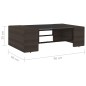 vidaXL Juego de muebles de jardín 2 piezas ratán sintético marrón vidaXL Juego de muebles de jardín 2 piezas ratán sintético marrón