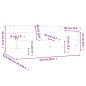 vidaXL Sofá cama de 2 plazas tela azul vidaXL Sofá cama de 2 plazas tela azul