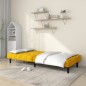 vidaXL Sofá cama de 2 plazas terciopelo amarillo