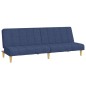 vidaXL Sofá cama de 2 plazas tela azul vidaXL Sofá cama de 2 plazas tela azul
