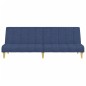 vidaXL Sofá cama de 2 plazas tela azul vidaXL Sofá cama de 2 plazas tela azul