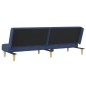 vidaXL Sofá cama de 2 plazas tela azul vidaXL Sofá cama de 2 plazas tela azul