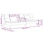 vidaXL Sofá cama de 2 plazas con dos almohadas tela color amarillo vidaXL Sofá cama de 2 plazas con dos almohadas tela color amarillo