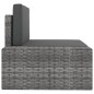 vidaXL Juego de muebles de jardín 3 piezas ratán sintético gris vidaXL Juego de muebles de jardín 3 piezas ratán sintético gris
