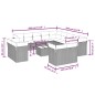 vidaXL Set de sofás de jardín 14 pzas con cojines ratán sintético gris vidaXL Set de sofás de jardín 14 pzas con cojines ratán sintético gris