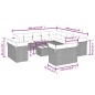 vidaXL Set sofás de jardín 14 pzas con cojines ratán sintético negro vidaXL Set sofás de jardín 14 pzas con cojines ratán sintético negro