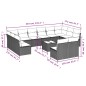 vidaXL Set sofás de jardín con cojines 13 piezas ratán sintético gris vidaXL Set sofás de jardín con cojines 13 piezas ratán sintético gris