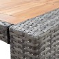 vidaXL Muebles de bar jardín 5 pzas ratán sintético madera acacia gris vidaXL Muebles de bar jardín 5 pzas ratán sintético madera acacia gris