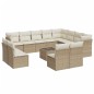 vidaXL Set sofás de jardín con cojines 13 pzas ratán sintético beige vidaXL Set sofás de jardín con cojines 13 pzas ratán sintético beige