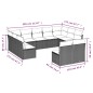 vidaXL Set de sofás de jardín 11pzas con cojines ratán sintético beige vidaXL Set de sofás de jardín 11pzas con cojines ratán sintético beige