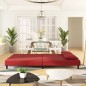 vidaXL Sofá cama de 2 plazas con dos almohadas terciopelo rojo tinto vidaXL Sofá cama de 2 plazas con dos almohadas terciopelo rojo tinto