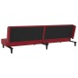 vidaXL Sofá cama de 2 plazas con dos almohadas terciopelo rojo tinto vidaXL Sofá cama de 2 plazas con dos almohadas terciopelo rojo tinto