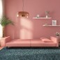 vidaXL Sofá cama de 2 plazas con dos almohadas terciopelo rosa vidaXL Sofá cama de 2 plazas con dos almohadas terciopelo rosa