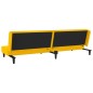 vidaXL Sofá cama de 2 plazas con dos almohadas terciopelo amarillo vidaXL Sofá cama de 2 plazas con dos almohadas terciopelo amarillo