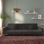 vidaXL Sofá cama de 2 plazas con dos almohadas terciopelo negro vidaXL Sofá cama de 2 plazas con dos almohadas terciopelo negro