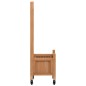 vidaXL Jardinera con enrejado y ruedas madera maciza de abeto marrón vidaXL Jardinera con enrejado y ruedas madera maciza de abeto marrón