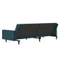 vidaXL Sofá cama de 2 plazas terciopelo azul vidaXL Sofá cama de 2 plazas terciopelo azul
