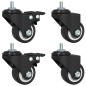 vidaXL Jardinera con enrejado y ruedas madera maciza de abeto negro vidaXL Jardinera con enrejado y ruedas madera maciza de abeto negro