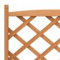 vidaXL Jardinera con enrejado y ruedas madera maciza de abeto marrón vidaXL Jardinera con enrejado y ruedas madera maciza de abeto marrón