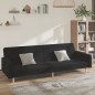 vidaXL Sofá cama de 2 plazas tela negro vidaXL Sofá cama de 2 plazas tela negro