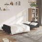 vidaXL Sofá cama de 2 plazas tela negro vidaXL Sofá cama de 2 plazas tela negro