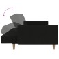 vidaXL Sofá cama de 2 plazas tela negro vidaXL Sofá cama de 2 plazas tela negro