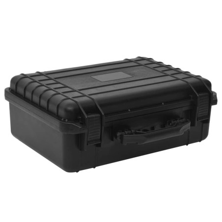 vidaXL Maletín portátil de vuelo PP negro 47x36x18 cm