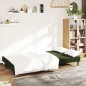 vidaXL Sofá cama de 2 plazas terciopelo verde oscuro vidaXL Sofá cama de 2 plazas terciopelo verde oscuro