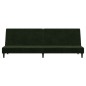 vidaXL Sofá cama de 2 plazas terciopelo verde oscuro vidaXL Sofá cama de 2 plazas terciopelo verde oscuro