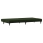 vidaXL Sofá cama de 2 plazas terciopelo verde oscuro vidaXL Sofá cama de 2 plazas terciopelo verde oscuro