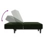 vidaXL Sofá cama de 2 plazas terciopelo verde oscuro vidaXL Sofá cama de 2 plazas terciopelo verde oscuro