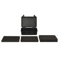 vidaXL Maletín portátil de vuelo PP negro 47x36x18 cm