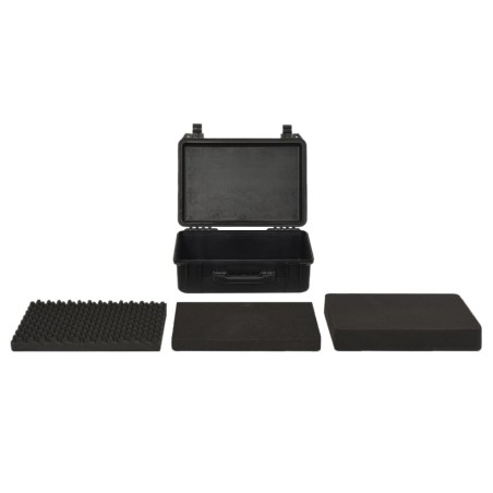 vidaXL Maletín portátil de vuelo PP negro 47x36x18 cm