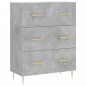 vidaXL Aparador alto madera contrachapada gris hormigón 69,5x34x180 cm vidaXL Aparador alto madera contrachapada gris hormigón 69,5x34x180 cm