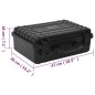 vidaXL Maletín portátil de vuelo PP negro 47x36x18 cm vidaXL Maletín portátil de vuelo PP negro 47x36x18 cm